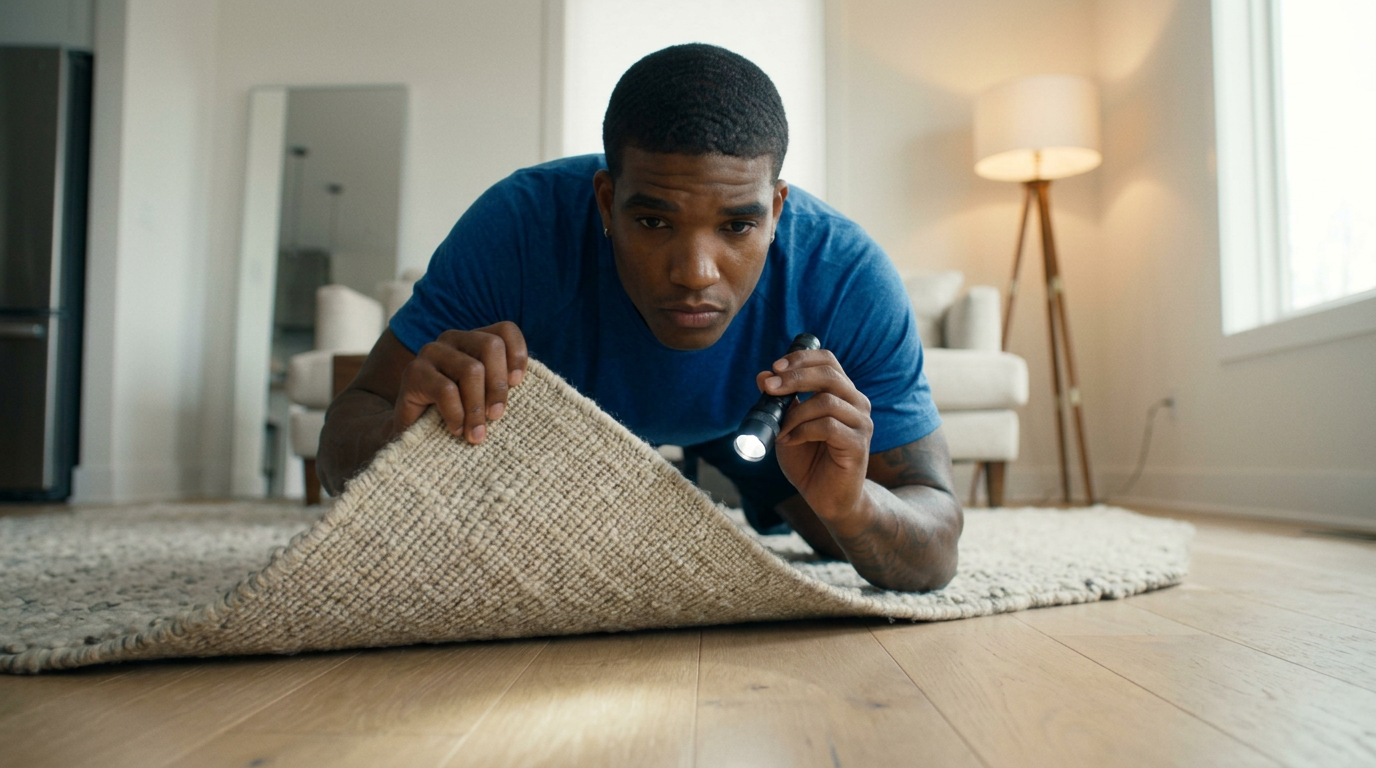 Shot 5 — under the rug